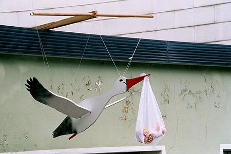 Klapperstorch in Dudweiler.