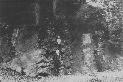 Der Brennende Berg in Dudweiler zu Beginn des 20. Jahrhunderts.